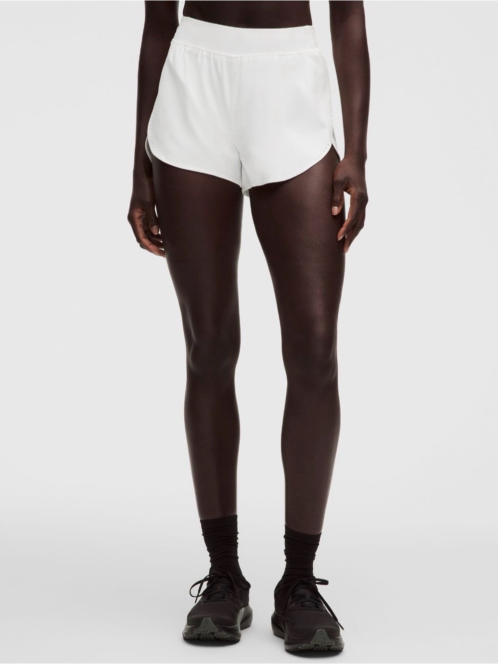 NWT Lululemon Fast & Free High Rise Split Short 3" in White